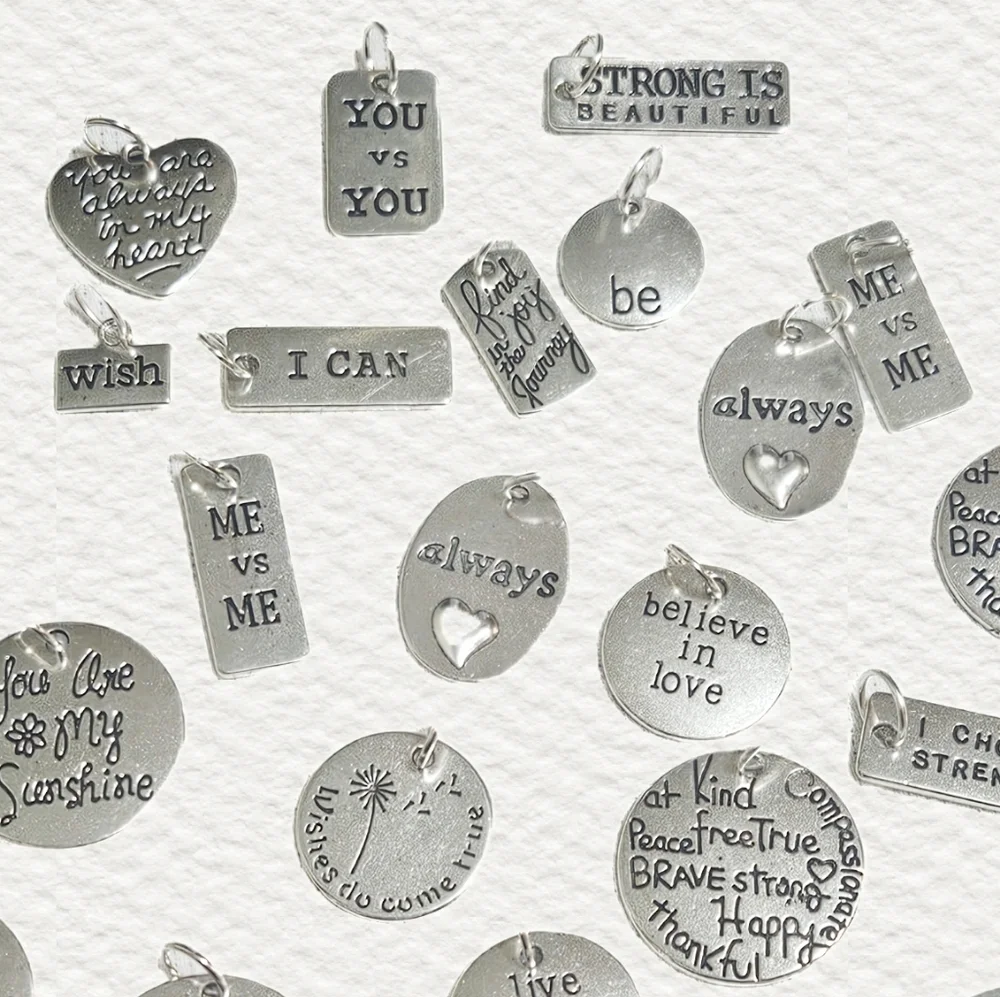 Silver-Tone Inspirational Charms Collection